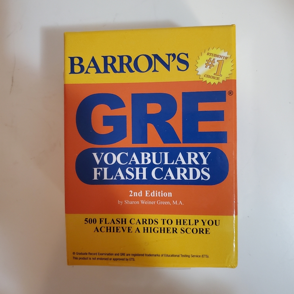 Barron's GRE Vocabulary Flash Cards - Cards, 2nd EDITION